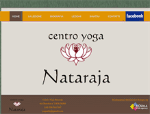 Tablet Screenshot of centroyoganataraja.it